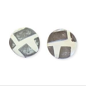 Modernist Silver Unique Earrings for Women with